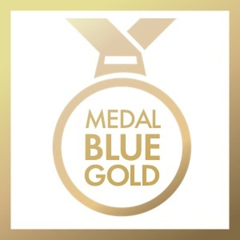 Medal Blue Gold