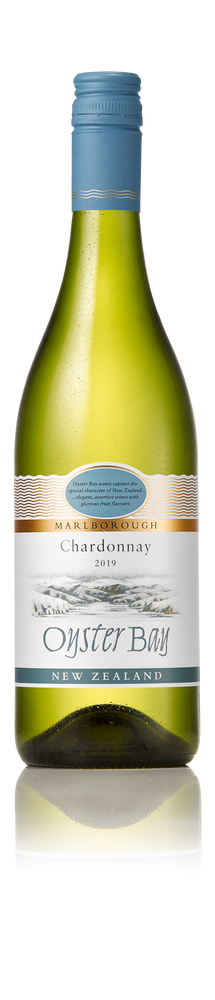 2019 oyster bay marlborough chardonnay wine bottle image