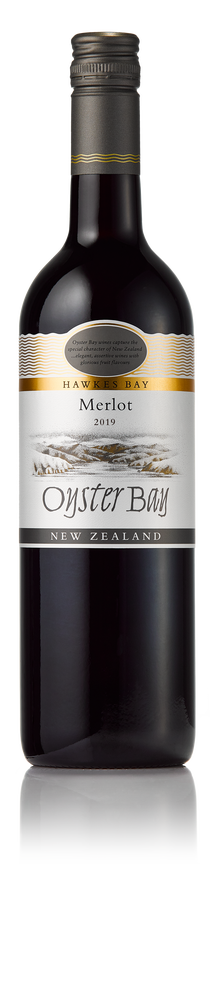 2019 oyster bay hawke's bay merlot wine bottle image